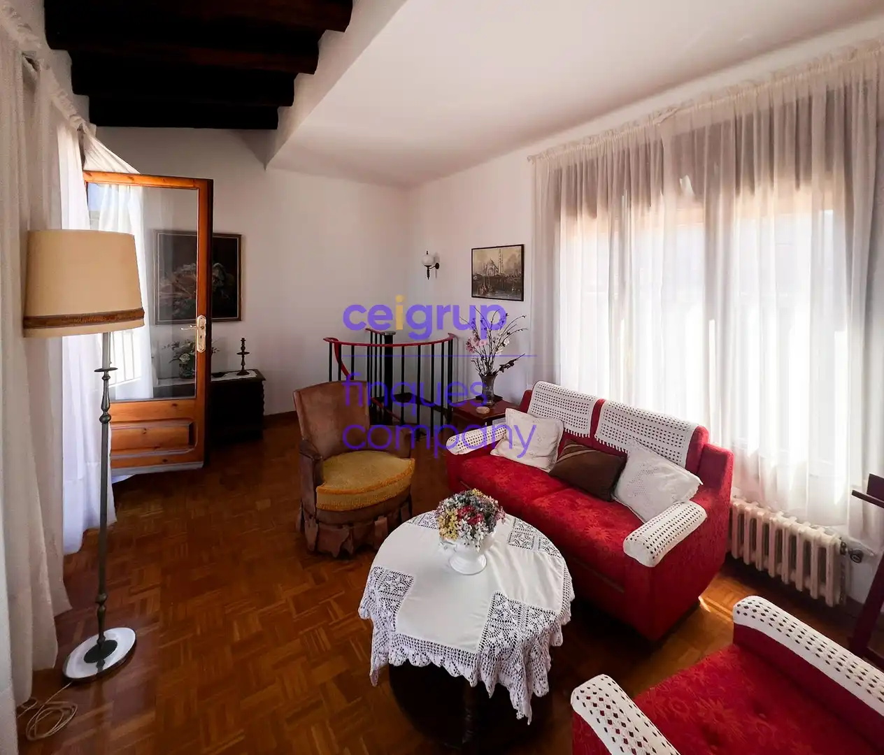 Living room of Attic for sale in Portbou  with Terrace, Storage room and Furnished