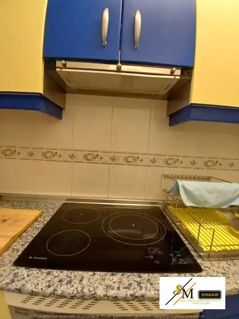 Cuina de Pis de lloguer en Toledo amb Aire condicionat, Calefacció i Moblat