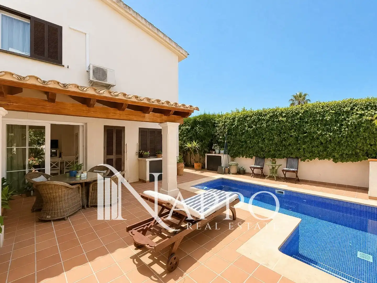 Vista exterior de Casa adosada en venta en  Palma de Mallorca con Aire acondicionado, Calefacción y Jardín privado