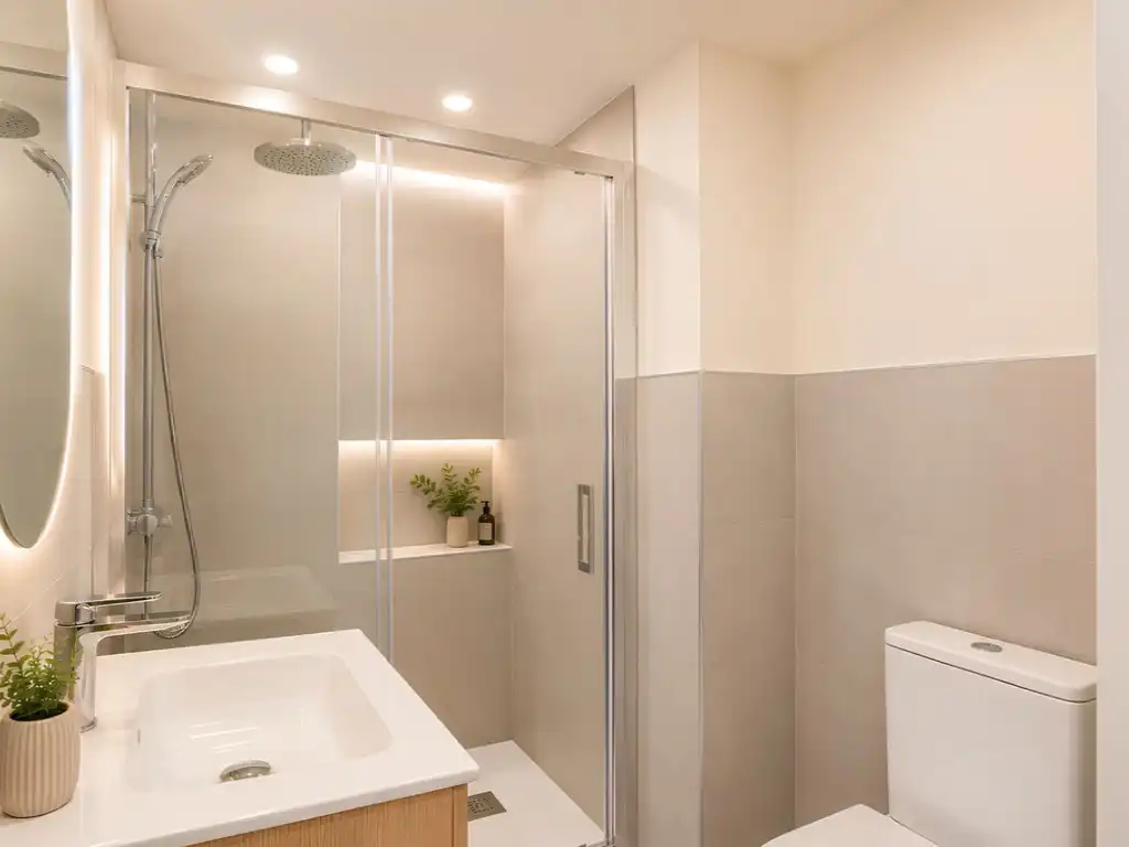 Bathroom of Flat for sale in Fuengirola  with Air Conditioner, Terrace and Swimming Pool