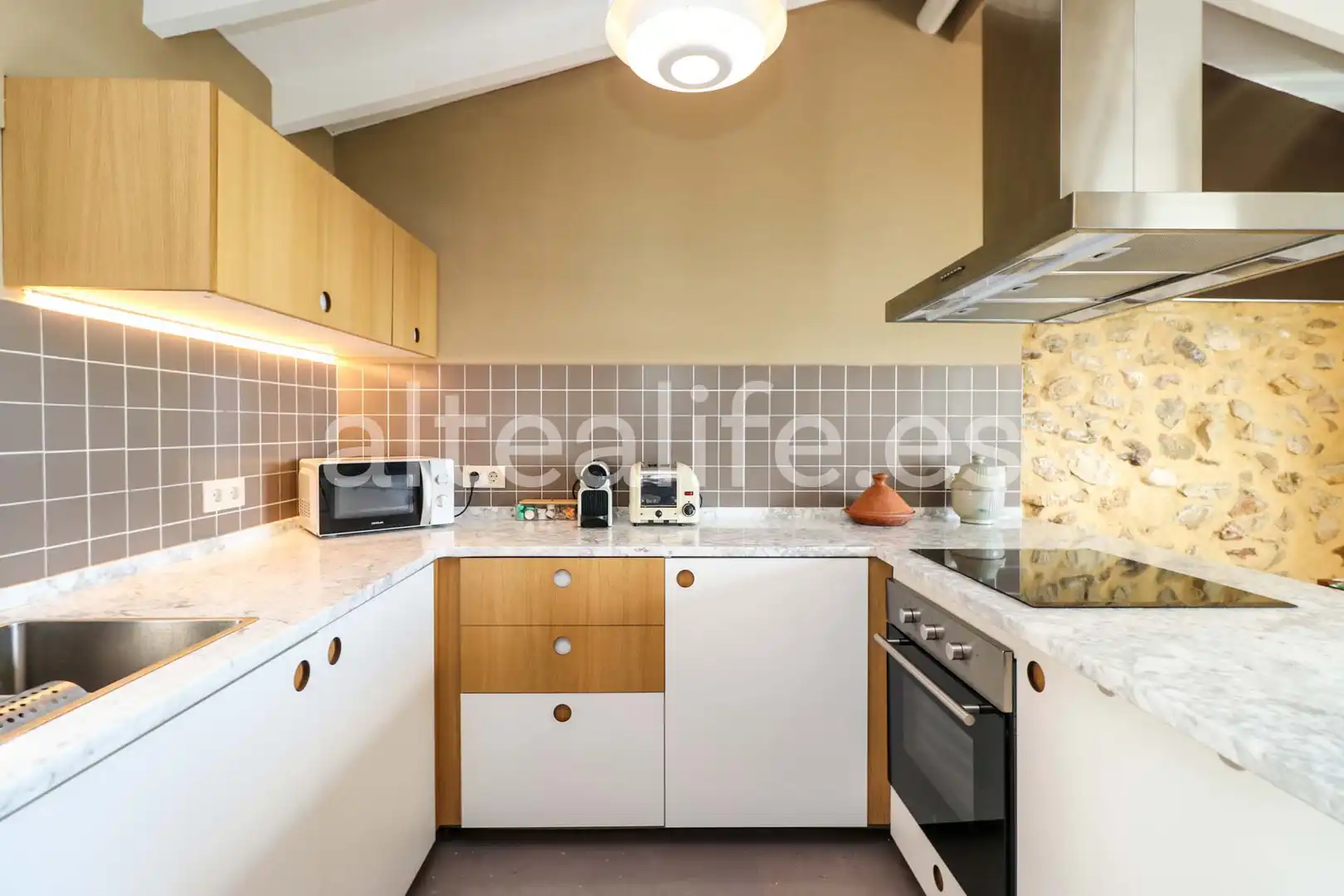 Cocina de Casa adosada en venta en Altea con Aire acondicionado, Parquet y Balcón