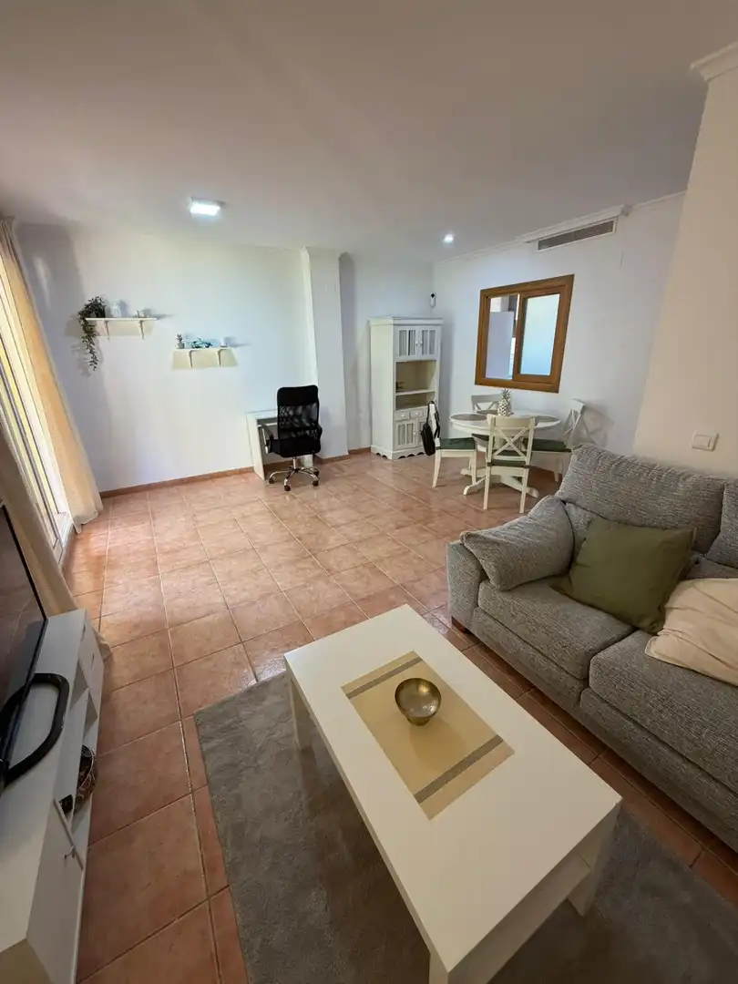 Sala de estar de Casa adosada de alquiler en Alzira con Aire acondicionado, Jardín privado y Terraza