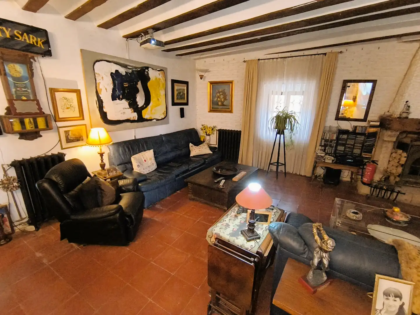 Sala de estar de Finca rústica en venta en Amusco, Palencia