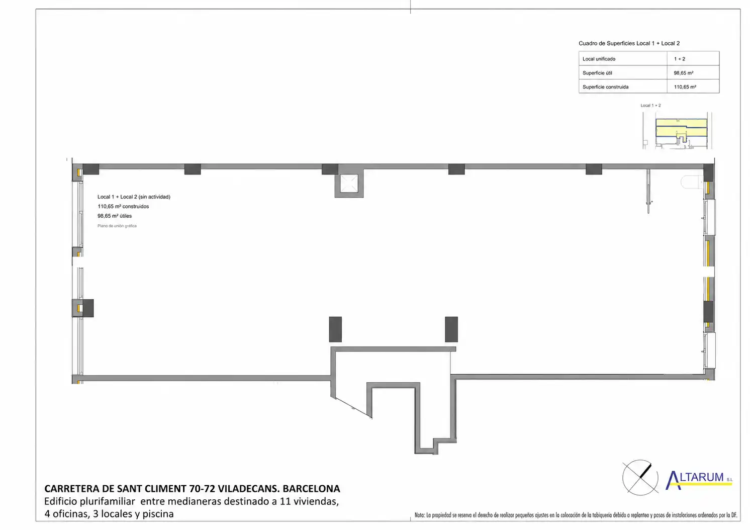 Local comercial en venta en Carretera de Sant Climent 70, imagen 3