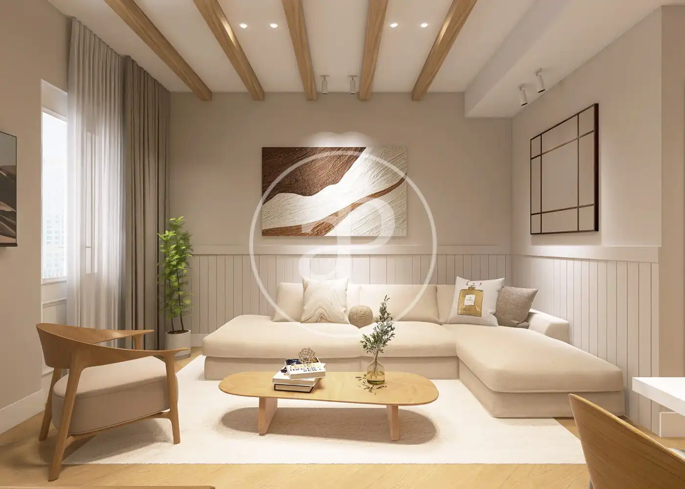 Living room of Flat for sale in Barcelona  with Air Conditioner, Heating and Terrace