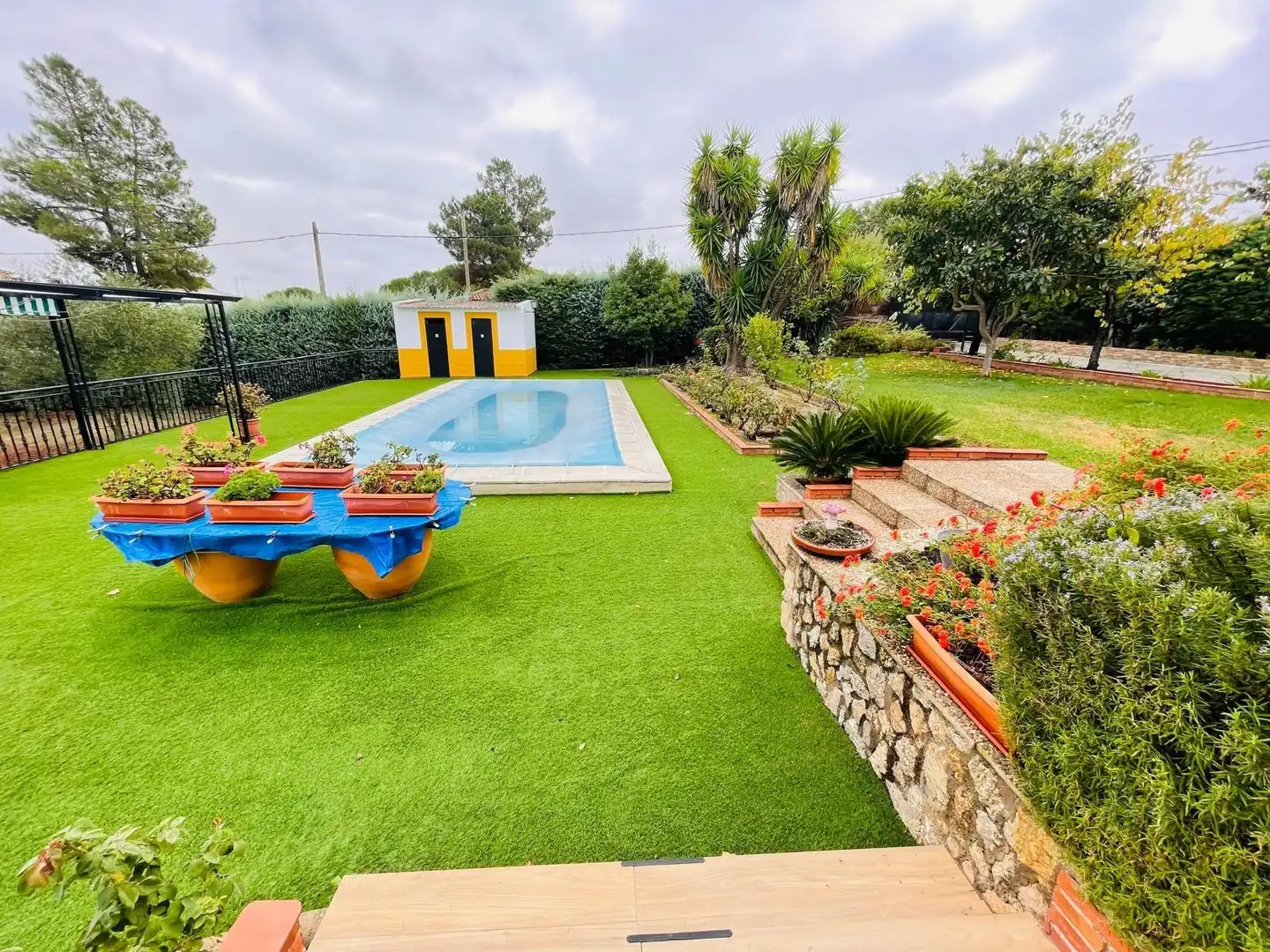 Piscina de Casa o chalet en venta en Casar de Cáceres con Aire acondicionado, Jardín privado y Terraza