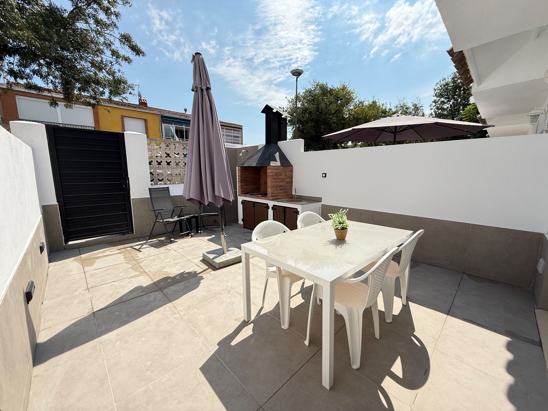Terrassa de Casa adosada de lloguer en Cambrils amb Aire condicionat, Calefacció i Jardí privat