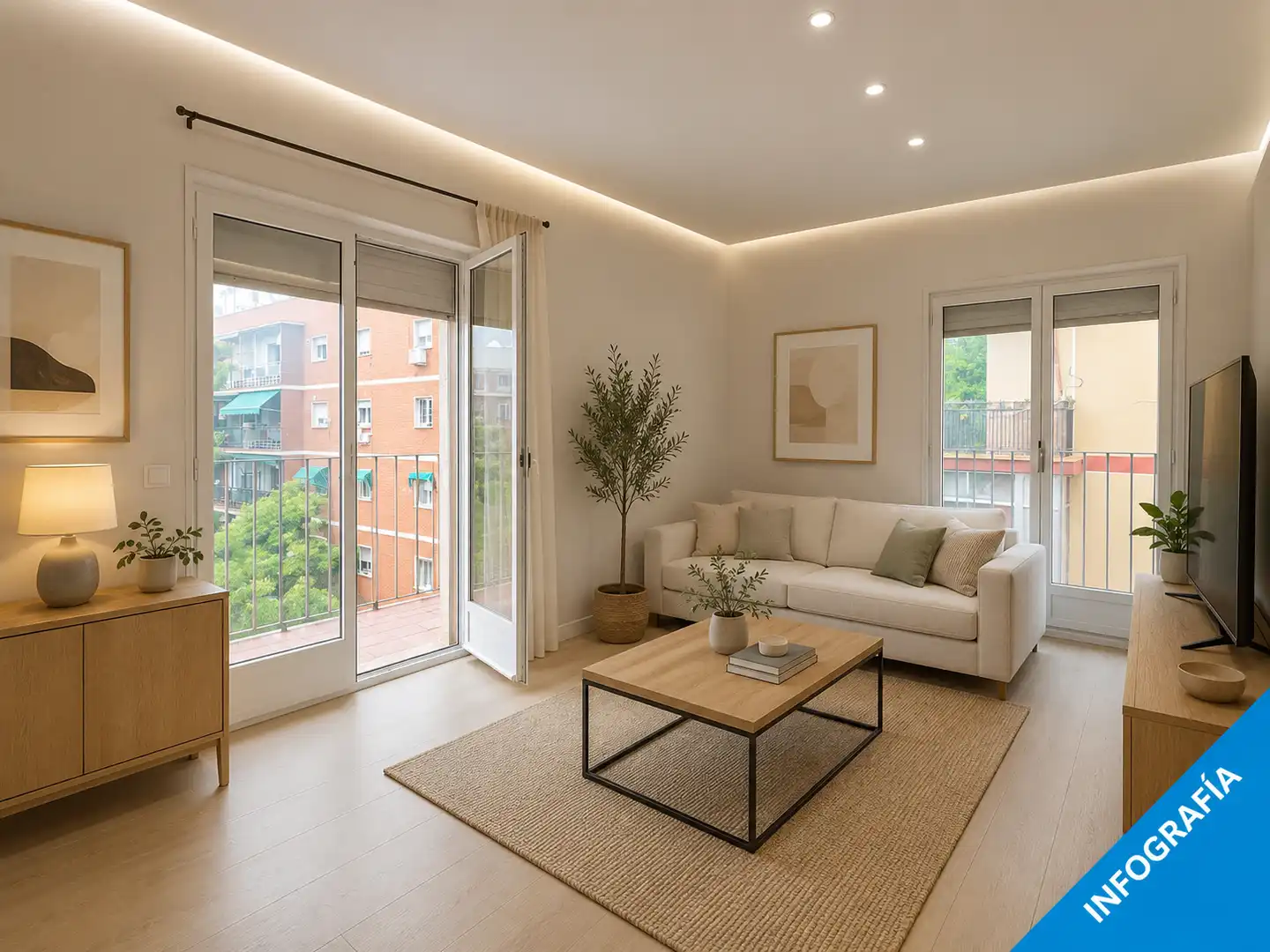 Sala de estar de Piso en venta en Madrid con Calefacción y Terraza