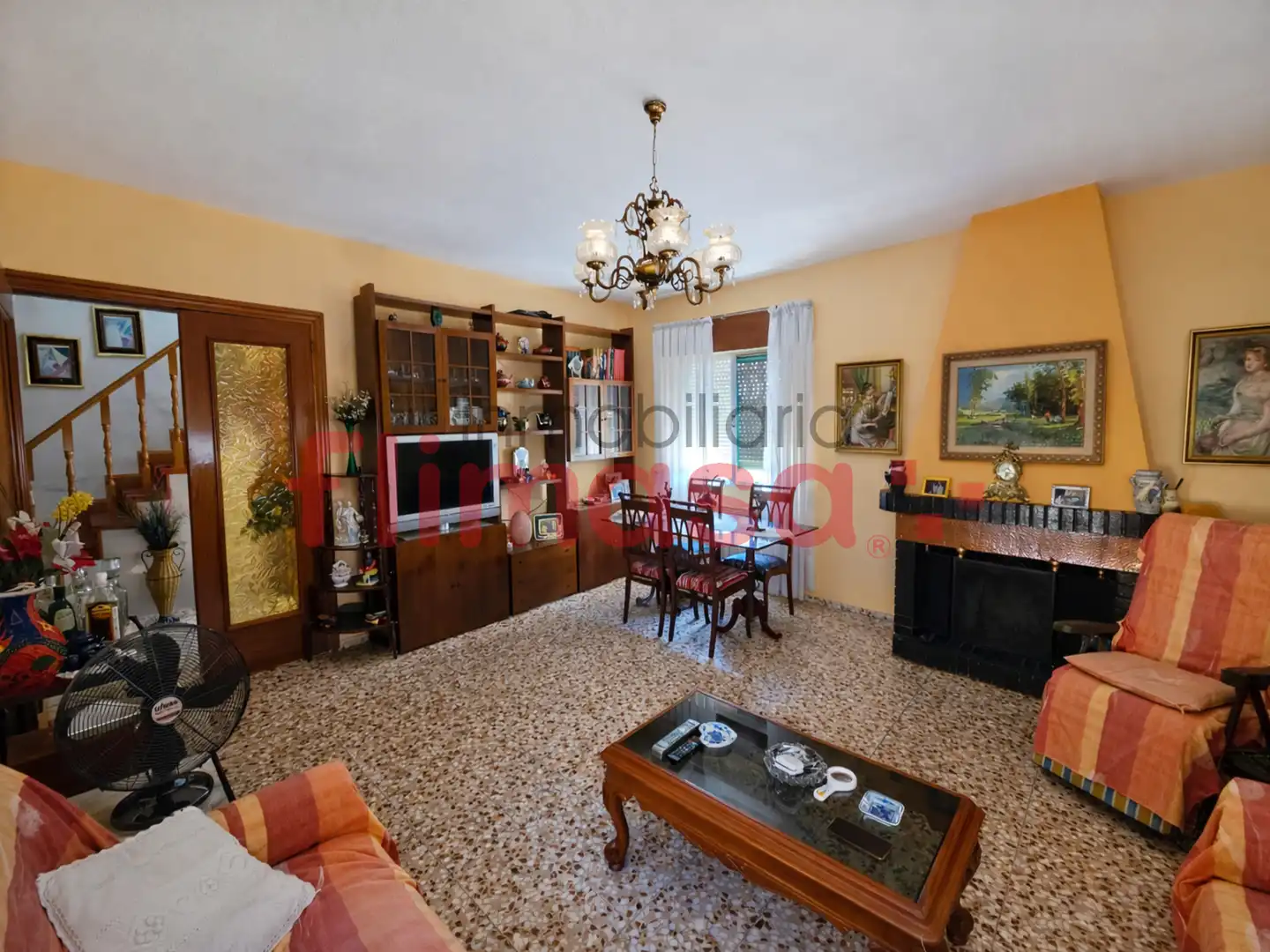 Living room of Houses for sale in Santa Cruz del Retamar  with Heating, Private garden and Terrace