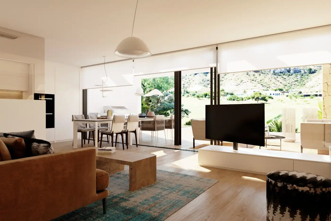 Sala de estar de Casa o chalet en venta en Monforte del Cid con Aire acondicionado, Calefacción y Jardín privado