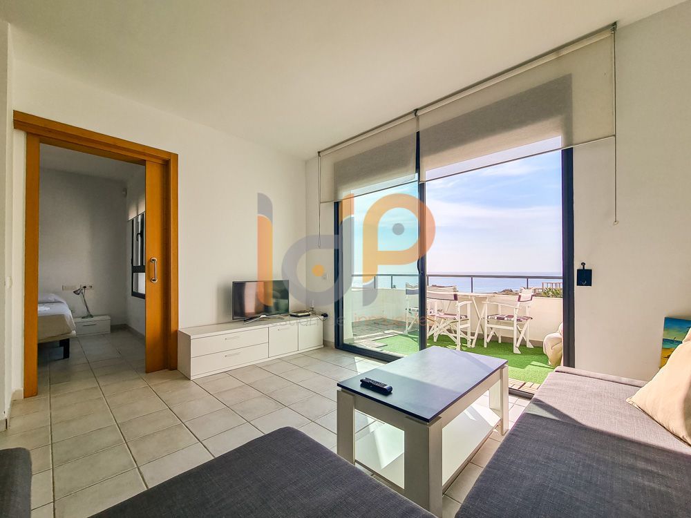 Living room of Apartment for sale in Mojácar  with Air Conditioner, Terrace and Community pool