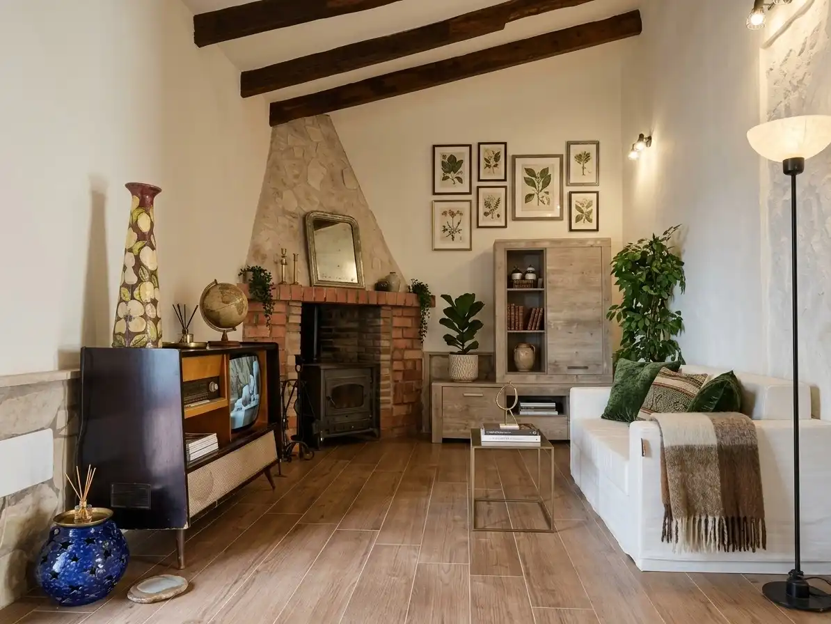 Sala d'estar de Casa o xalet en venda en Aigües, Alicante