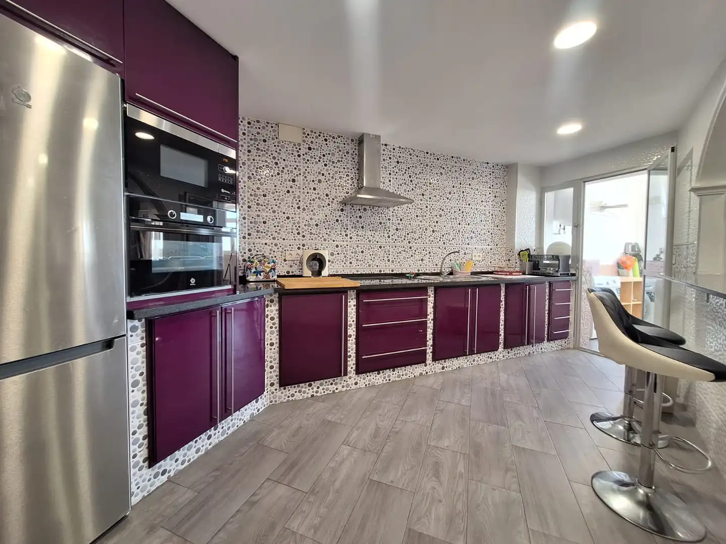 Küche von Wohnung zur Miete in La Línea de la Concepción mit Terrasse, Möbliert und Ofen