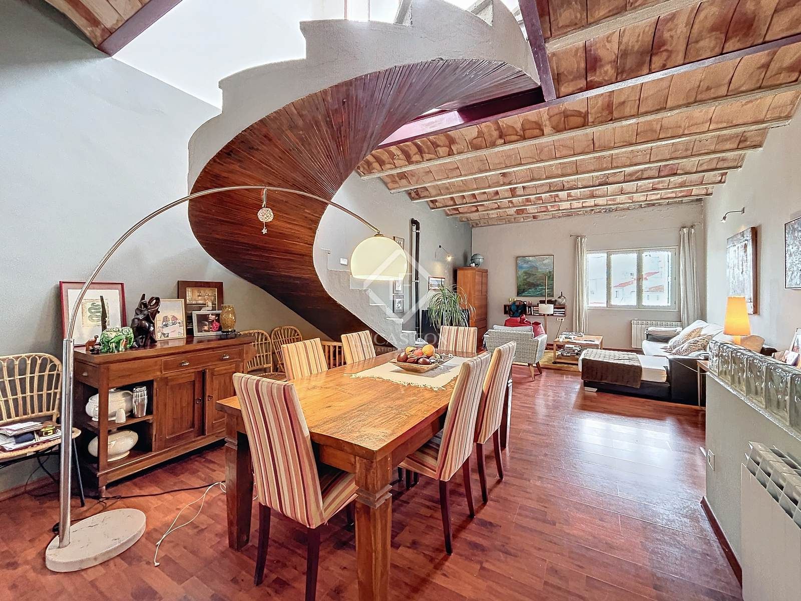 Dining room of Attic for sale in Maó  with Heating, Terrace and Furnished