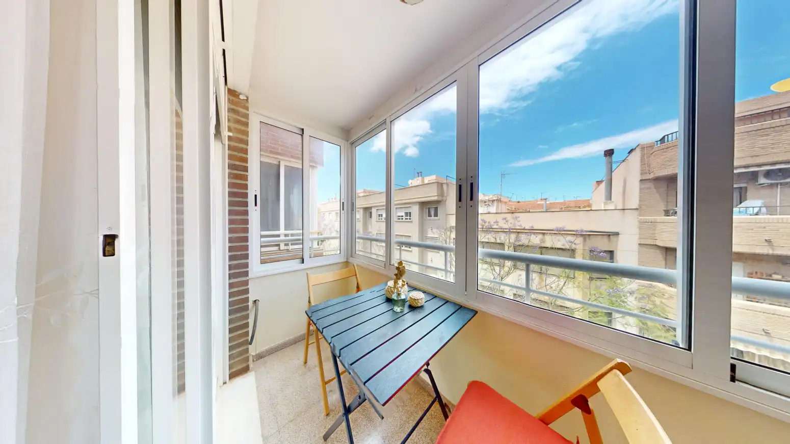 Terrasse von Wohnung zum Verkauf in Novelda mit Klimaanlage, Heizung und Möbliert