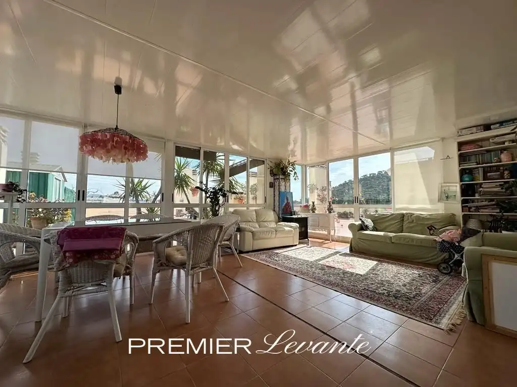 Living room of Attic for sale in Villajoyosa / La Vila Joiosa  with Air Conditioner, Heating and Terrace