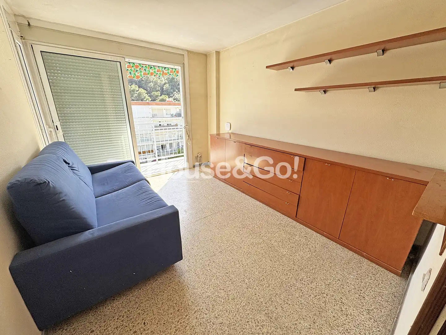 Sala d'estar de Apartament en venda en Santa Susanna amb Jardí privat, Terrassa i Balcó