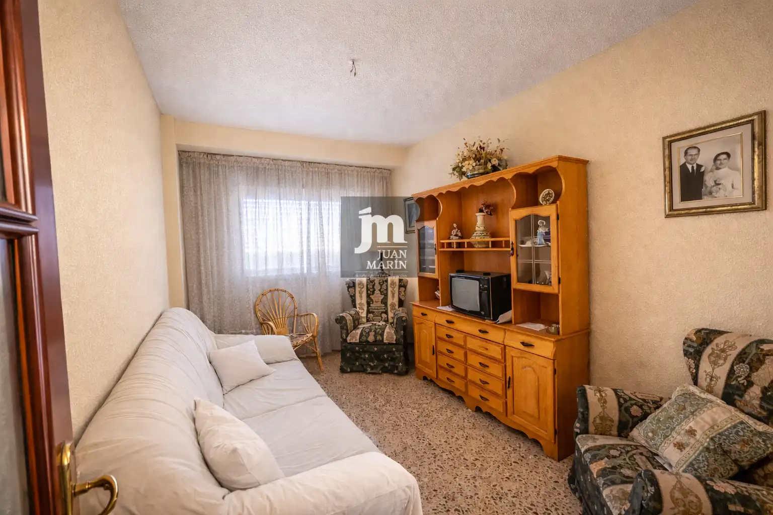 Sala de estar de Piso en venta en Pozohondo con Amueblado y Balcón