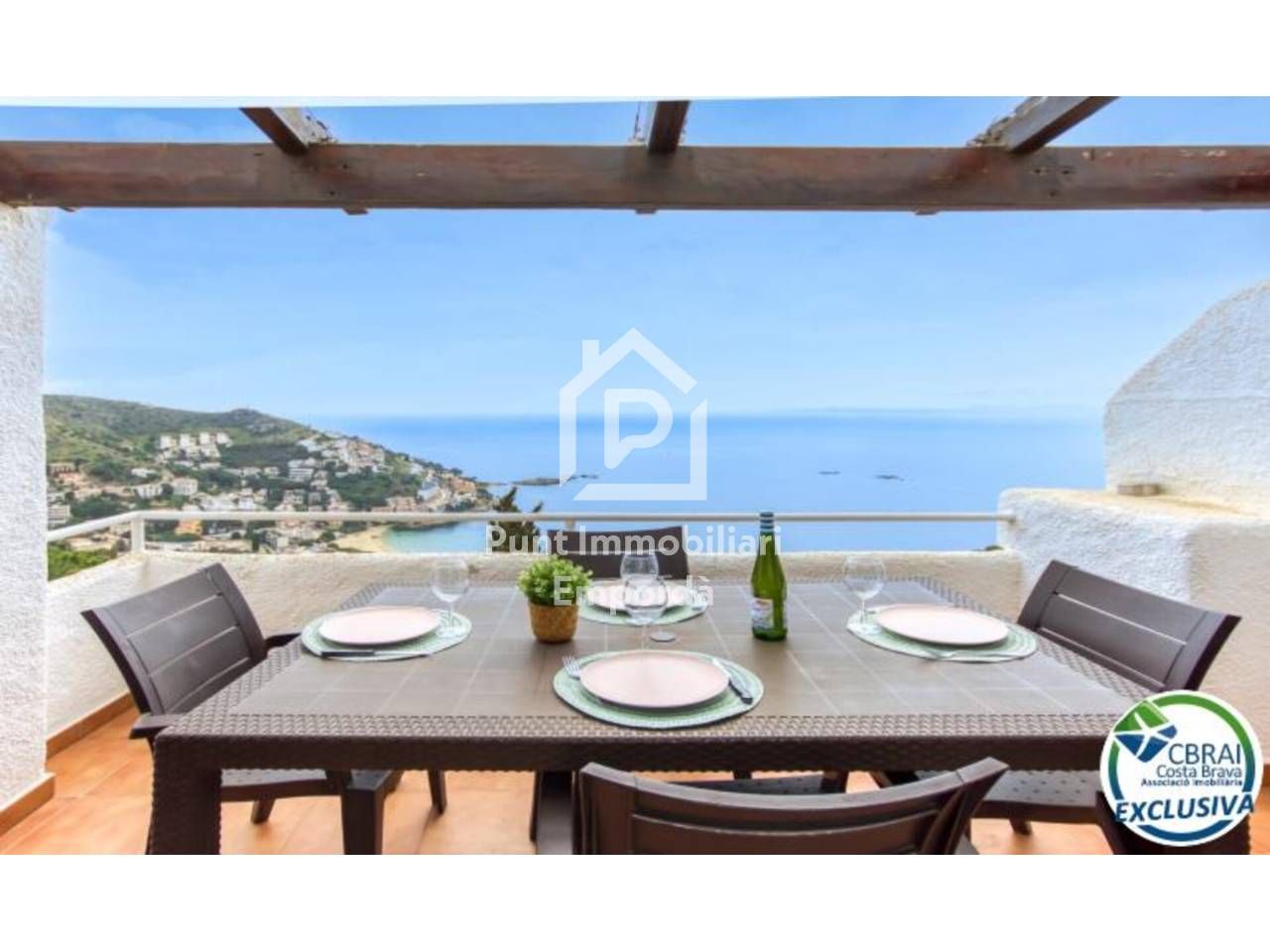 Terrace of Apartment for sale in Roses  with Air Conditioner, Heating and Terrace