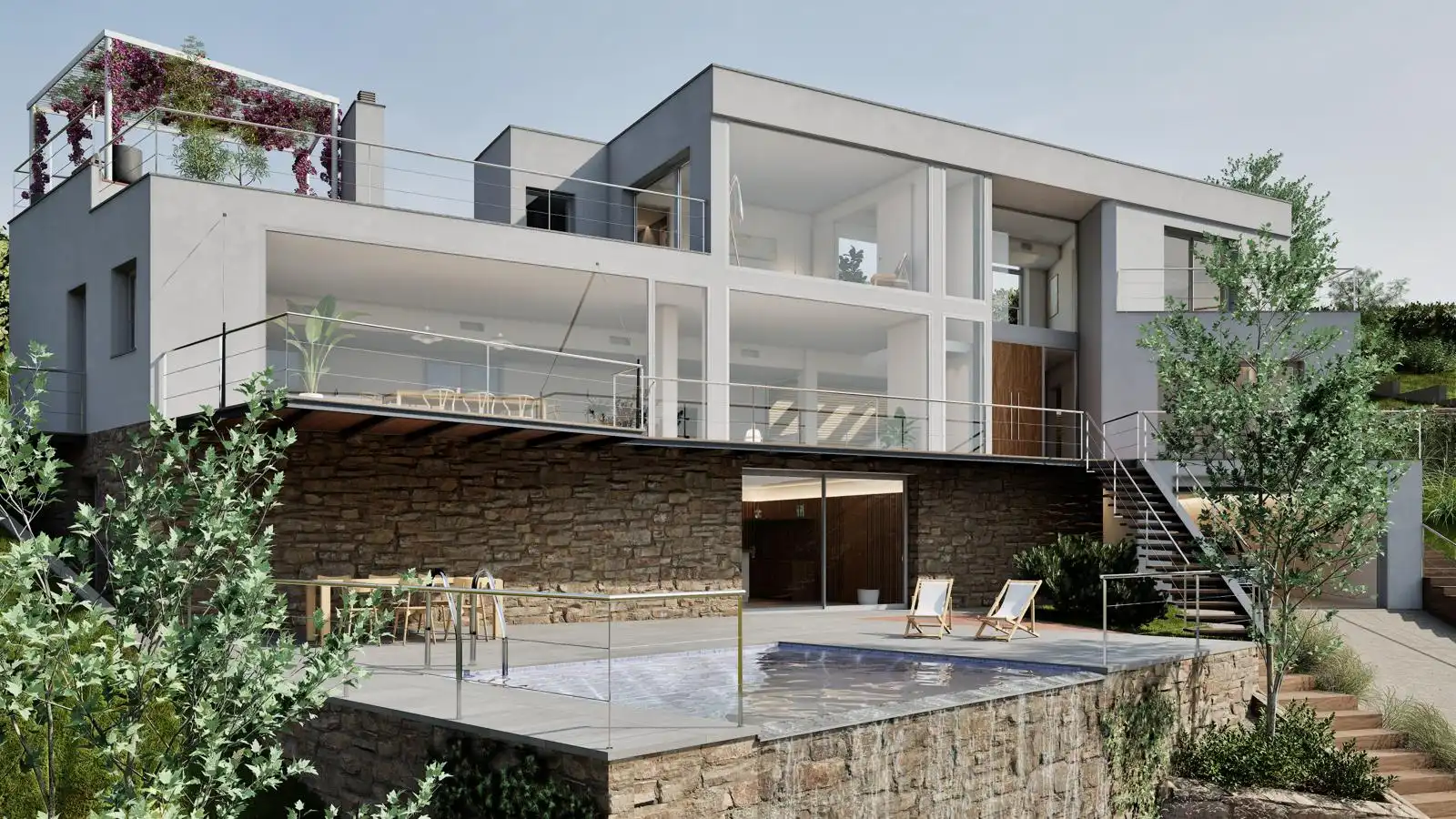 Vista exterior de Casa o chalet en venta en Sant Esteve Sesrovires con Calefacción, Jardín privado y Terraza