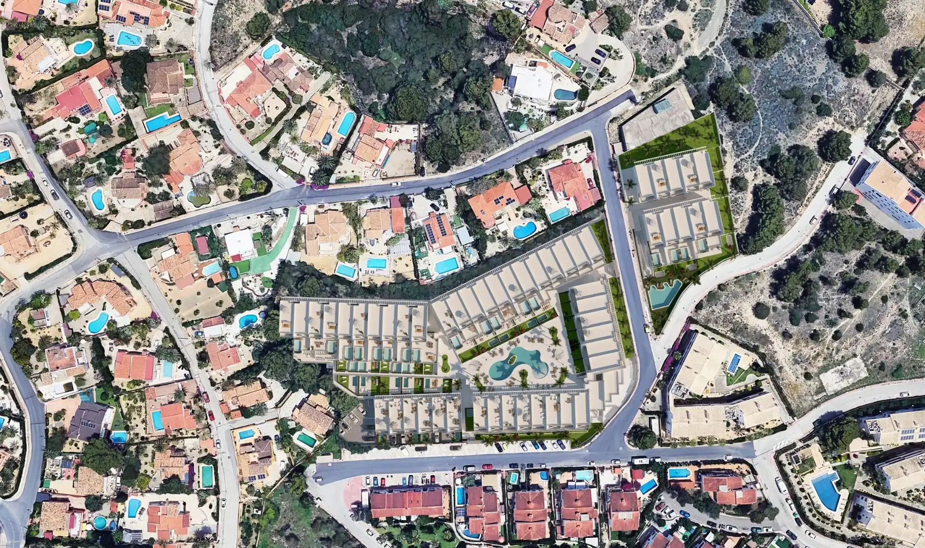 Vista exterior de Planta baixa en venda en L'Alfàs del Pi amb Aire condicionat, Jardí privat i Terrassa
