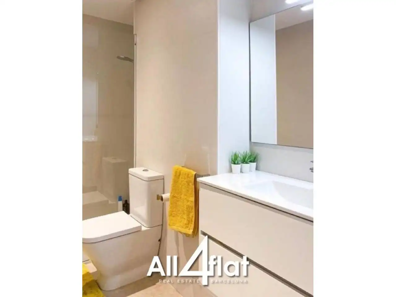 Baño de Ático de alquiler en Eixample