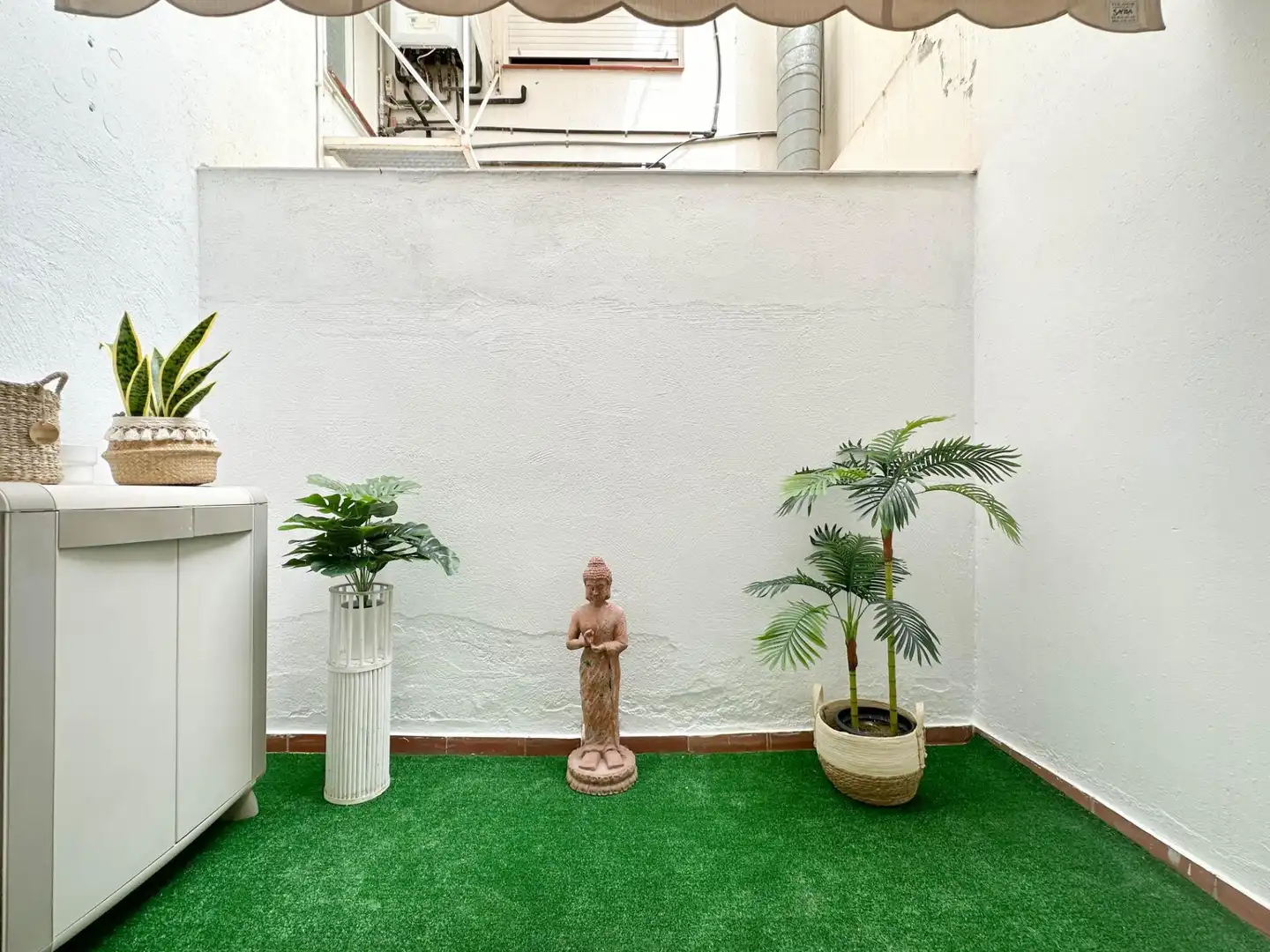 Terrasse von Wohnung zur Miete in Vilanova i la Geltrú mit Klimaanlage, Möbliert und Balkon