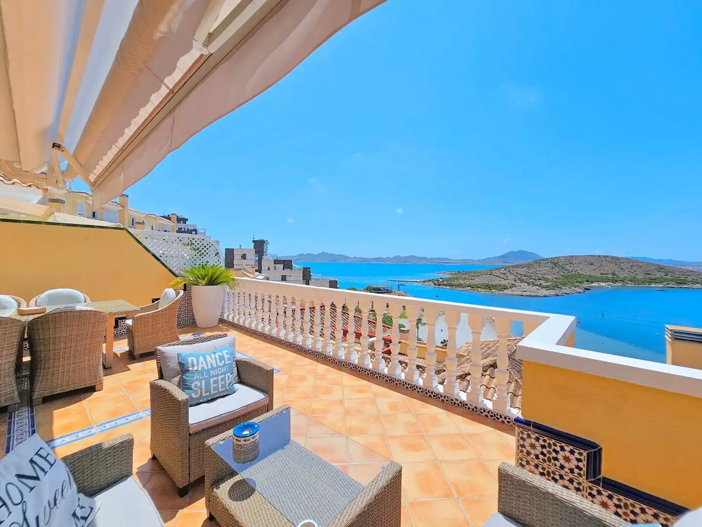 Terrace of Houses for rent in La Manga del Mar Menor  with Air Conditioner, Heating and Terrace