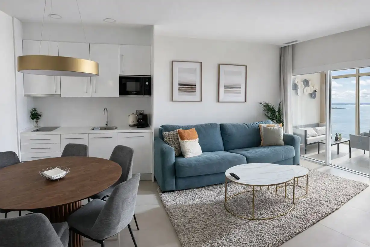 Living room of Apartments for sale in Benidorm  with Air Conditioner, Heating and Private garden