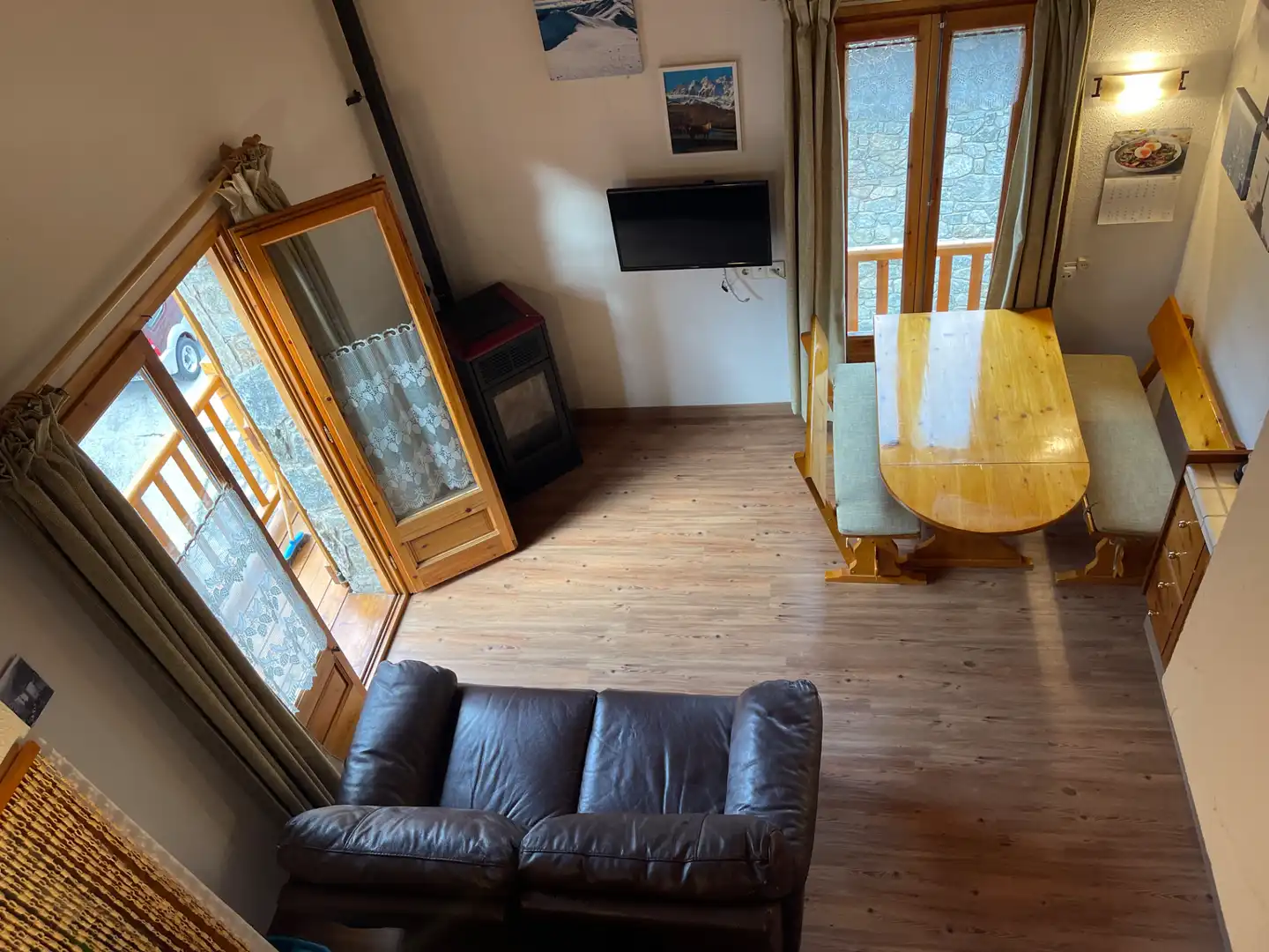 Sala d'estar de Àtic en venda en Setcases amb Calefacció, Parquet i Traster