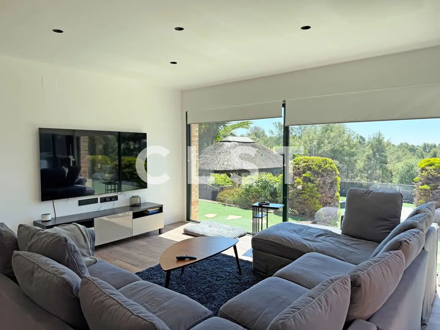 Living room of Houses for rent in Castelldefels  with Air Conditioner, Heating and Private garden