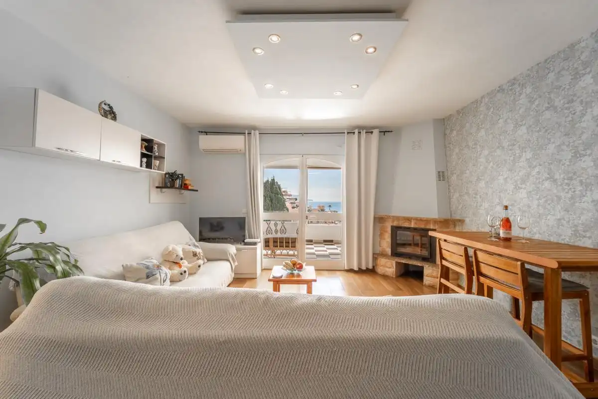 Sala de estar de Planta baja en venta en Nerja con Aire acondicionado, Calefacción y Terraza