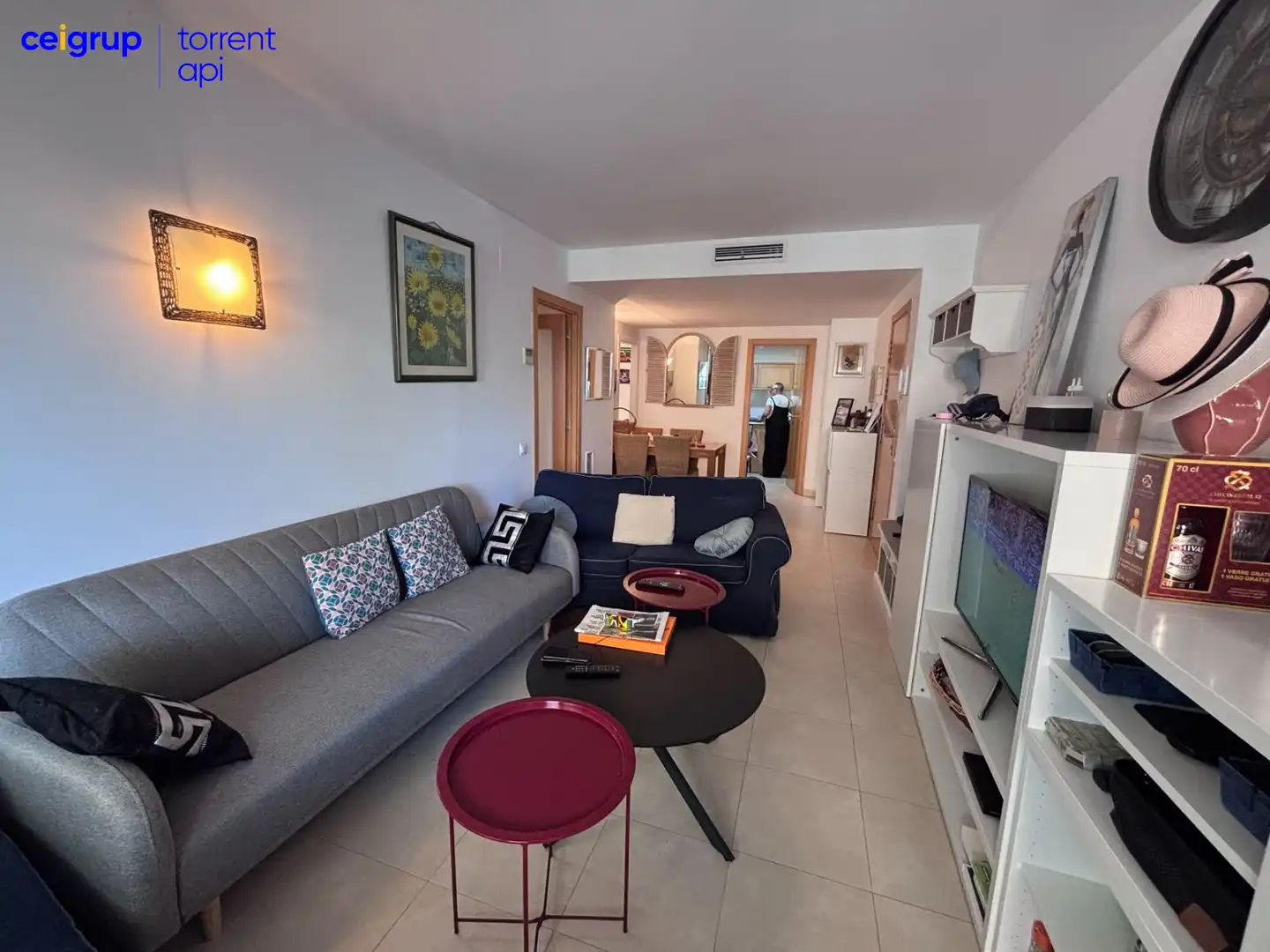 Sala de estar de Piso en venta en L'Escala con Aire acondicionado, Calefacción y Terraza