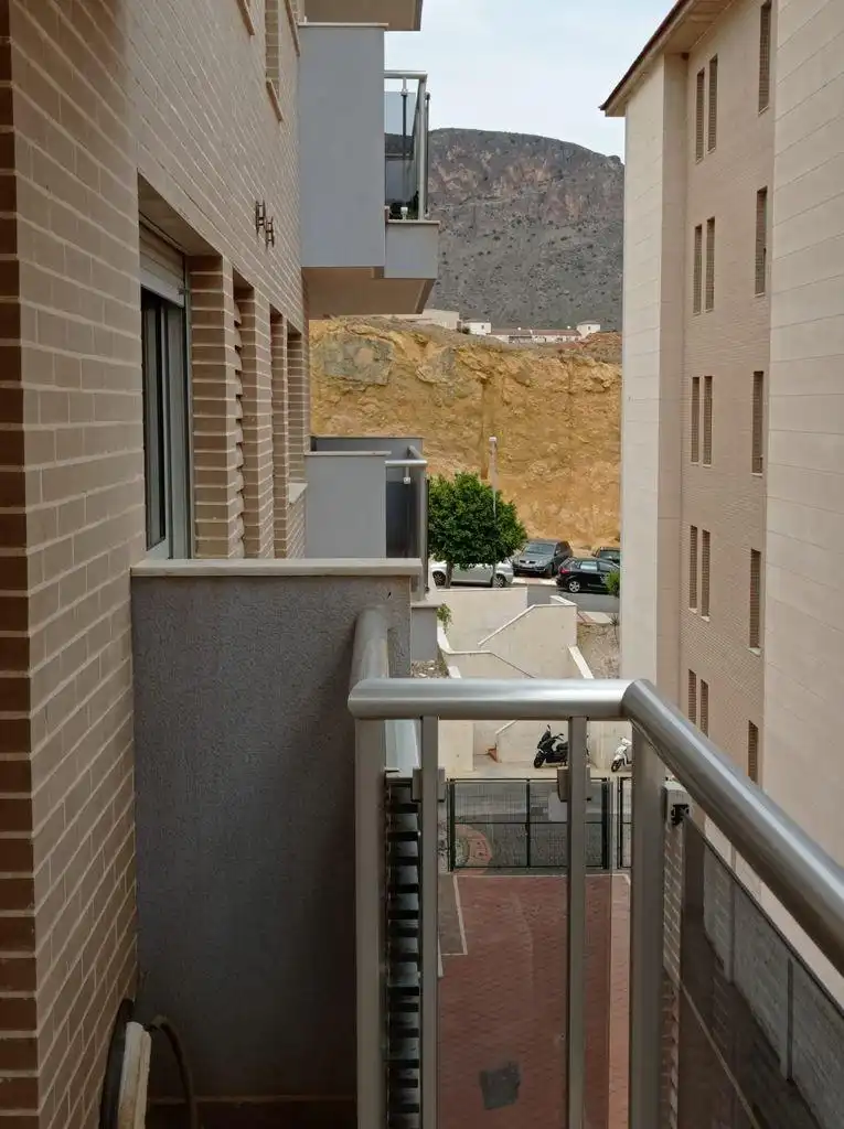 Balcony of Flat for rent in Roquetas de Mar  with Heating, Terrace and Furnished