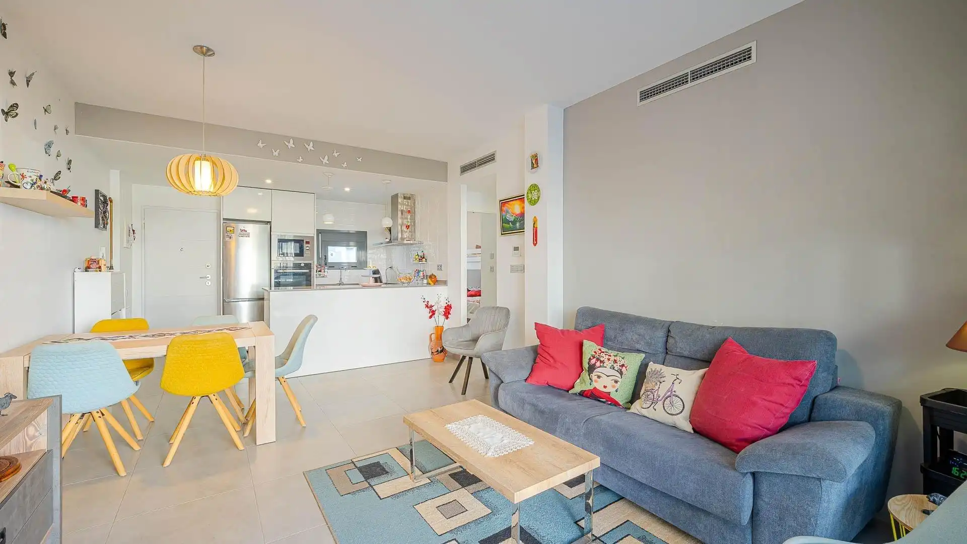 Sala de estar de Casa o chalet en venta en Pilar de la Horadada con Jardín privado, Trastero y Amueblado