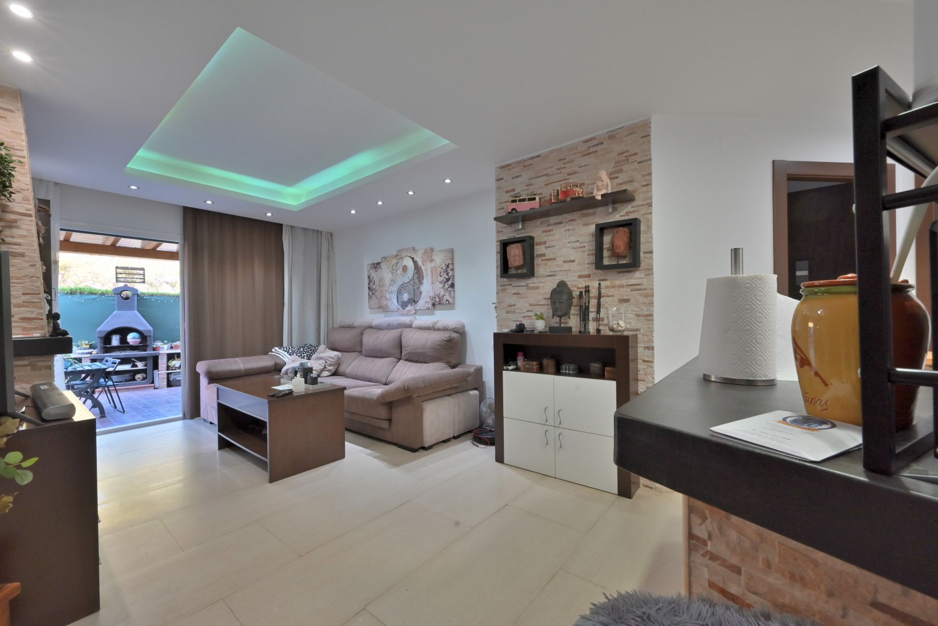 Living room of Planta baja for sale in Mijas  with Private garden, Terrace and Swimming Pool