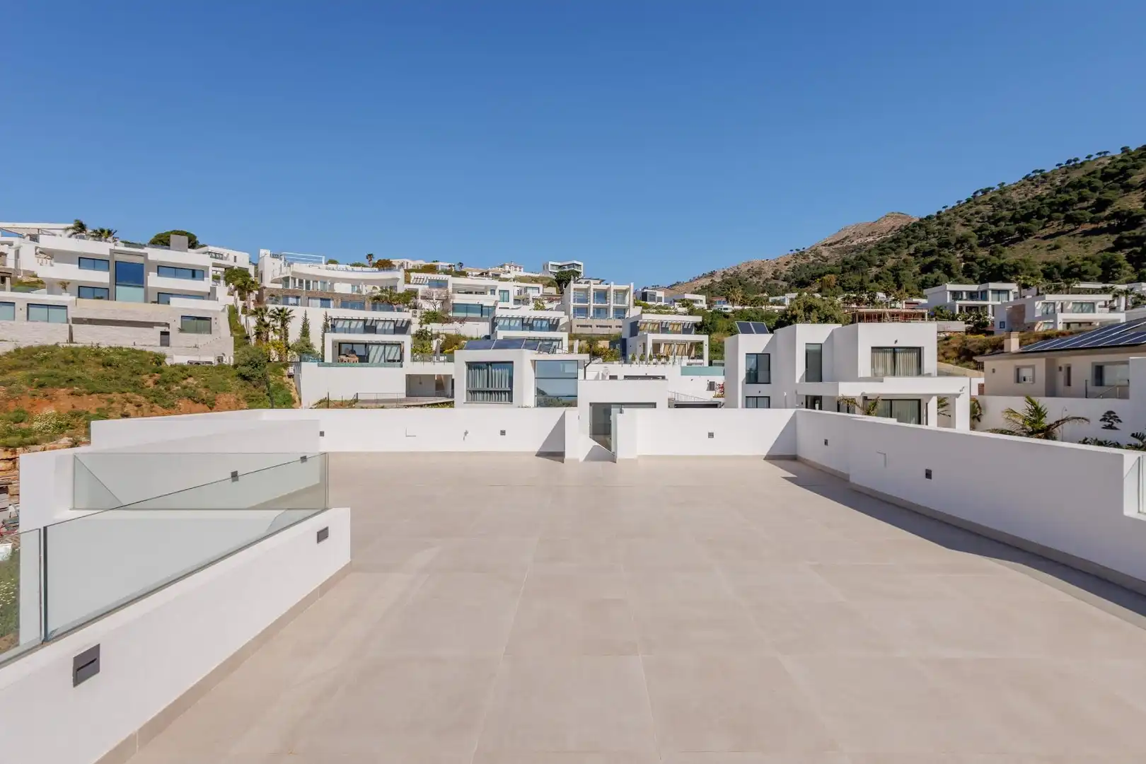 Terrassa de Casa o xalet en venda en Mijas amb Aire condicionat, Calefacció i Jardí privat
