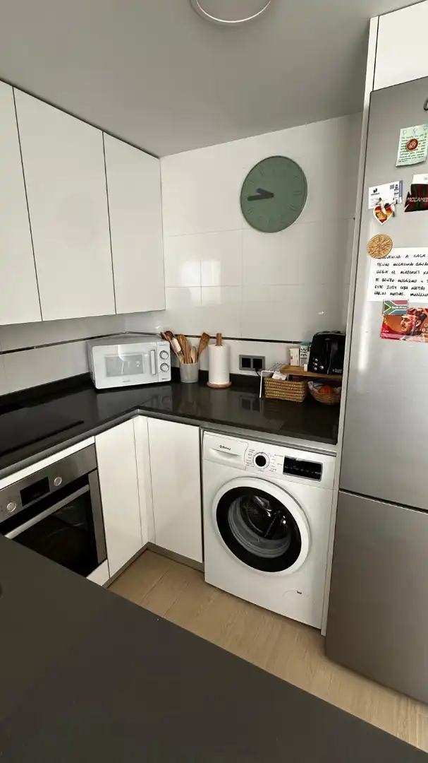 Kitchen of Flat for rent in Madrid  with Air Conditioner, Heating and Parquet flooring