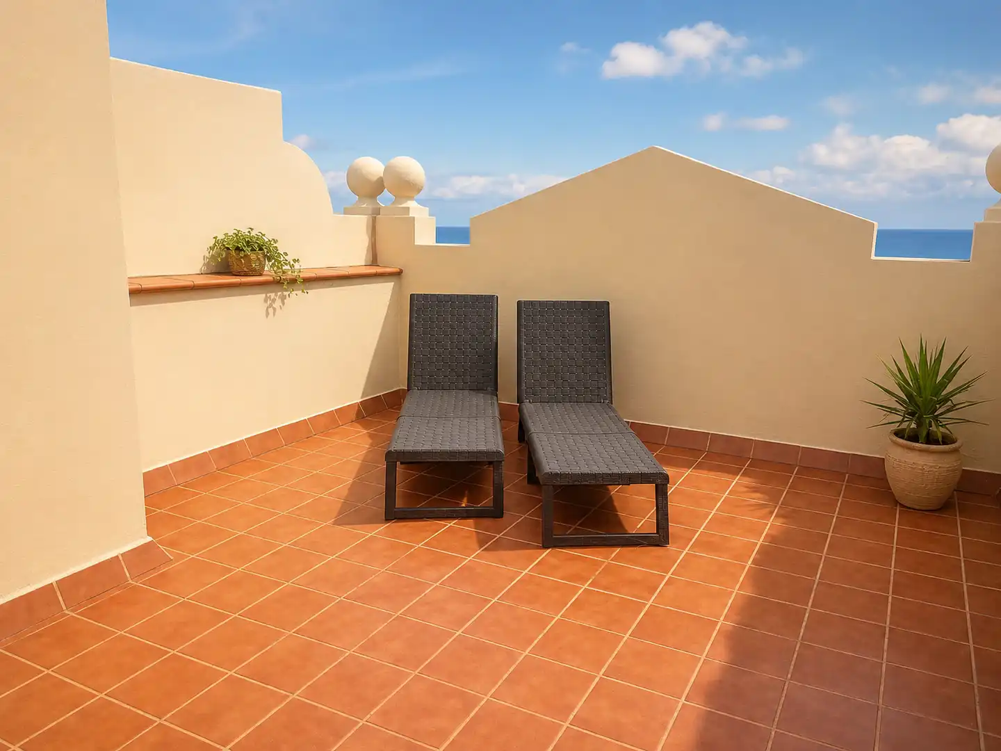 Terraza de Ático de alquiler en Santa Úrsula con Amueblado, Horno y Lavadora