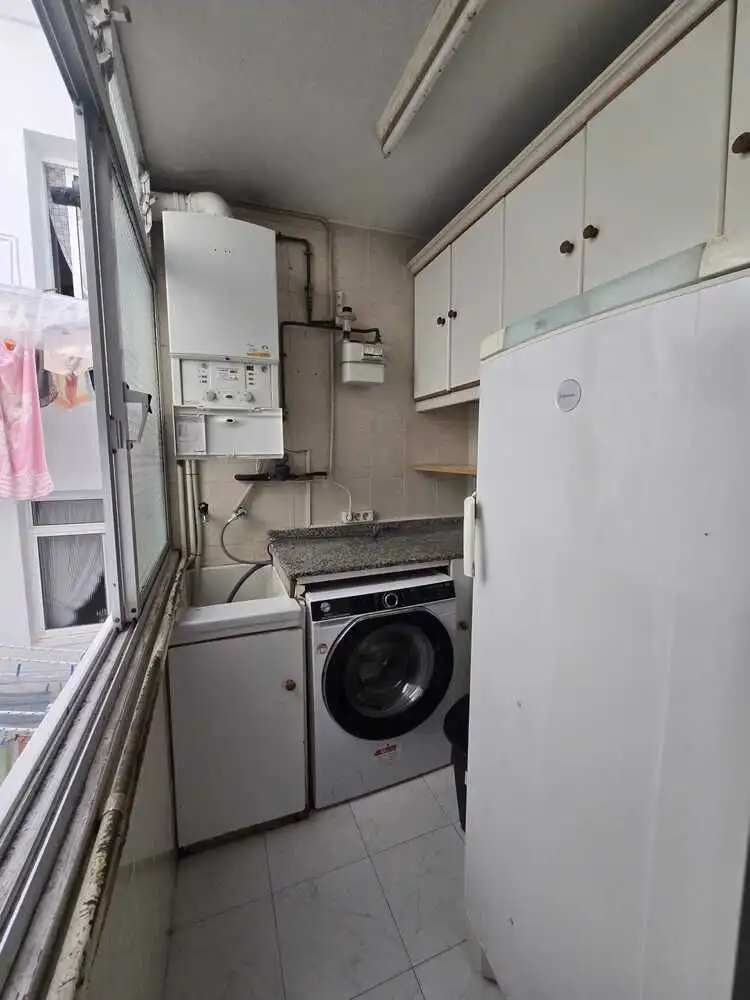 Kitchen of Flat for sale in Ferrol  with Heating, Terrace and Storage room