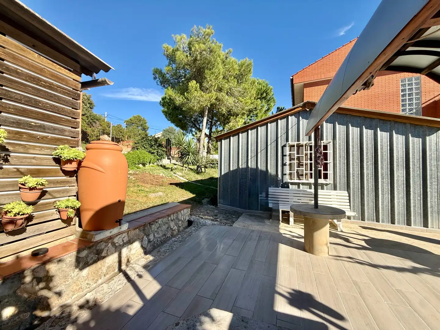Terraza de Casa o chalet en venta en Vallirana con Jardín privado, Terraza y Horno