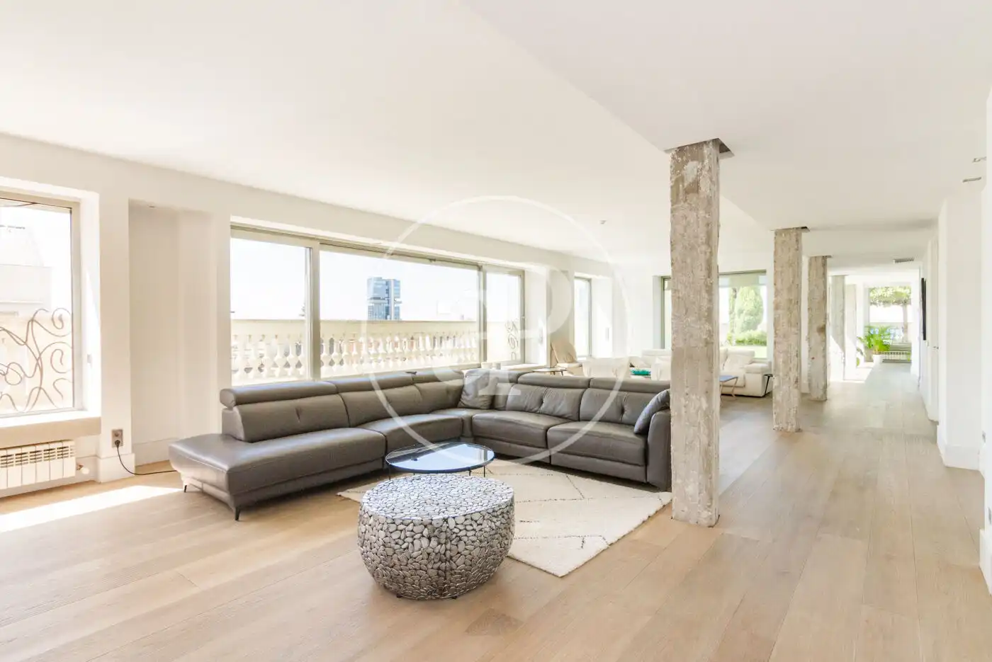 Sala de estar de Ático en venta en Madrid con Aire acondicionado, Calefacción y Jardín privado