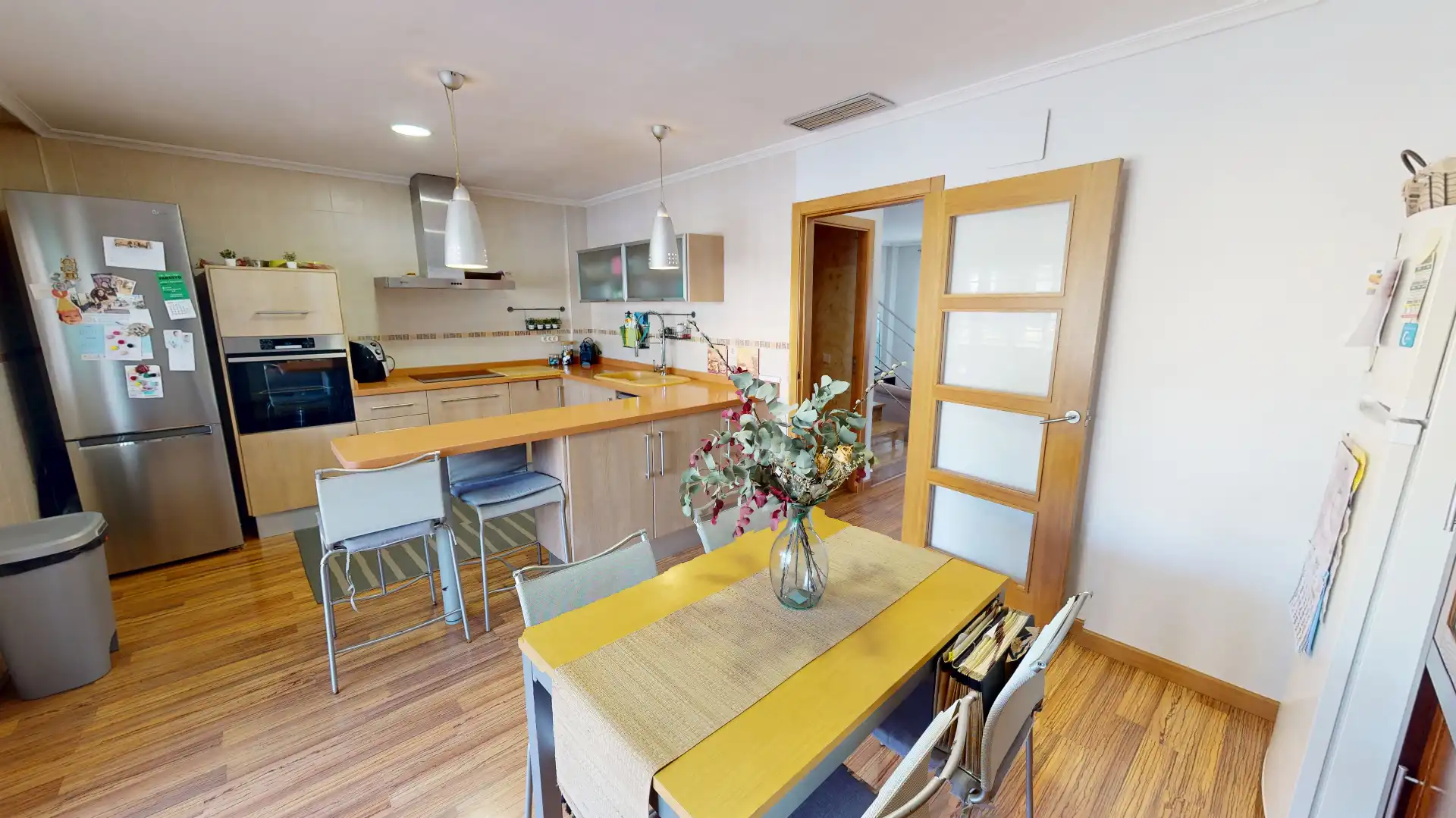 Kitchen of Detached homes for sale in Aspe  with Air Conditioner, Terrace and Furnished