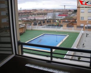 Swimming pool of Flat for sale in  Albacete Capital  with Heating, Parquet flooring and Storage room