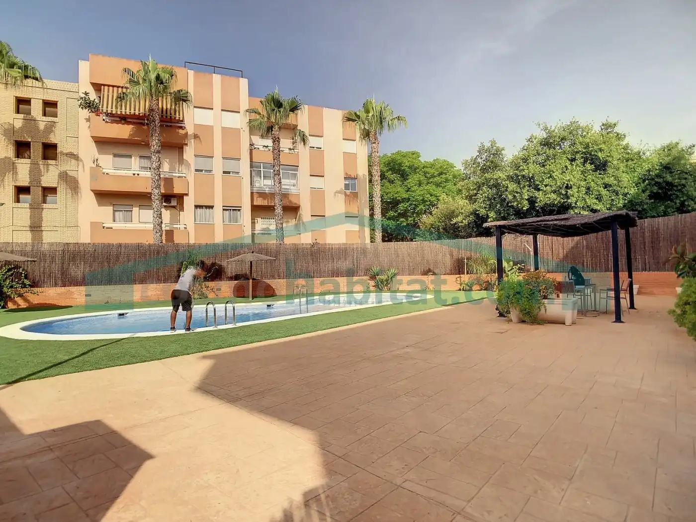 Schwimmbecken von Maisonette zur Miete in L'Eliana mit Klimaanlage, Heizung und Privatgarten