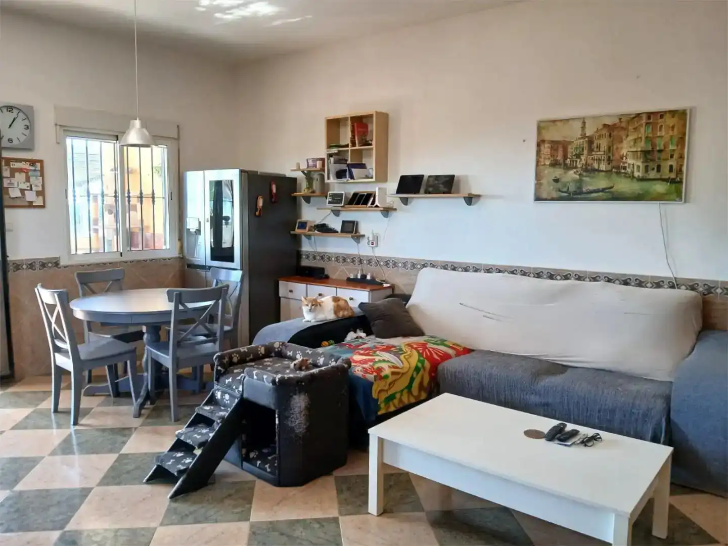 Sala de estar de Piso en venta en Vélez-Málaga con Piscina y Balcón
