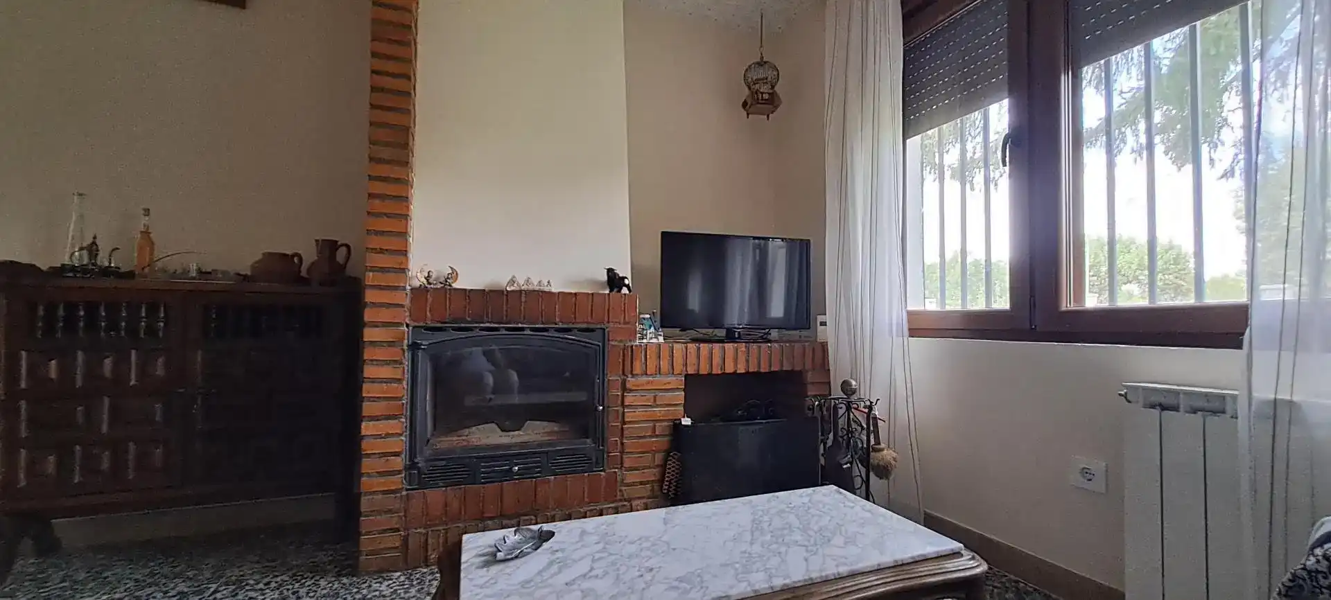 Sala de estar de Piso en venta en Maello con Jardín privado, Trastero y Microondas