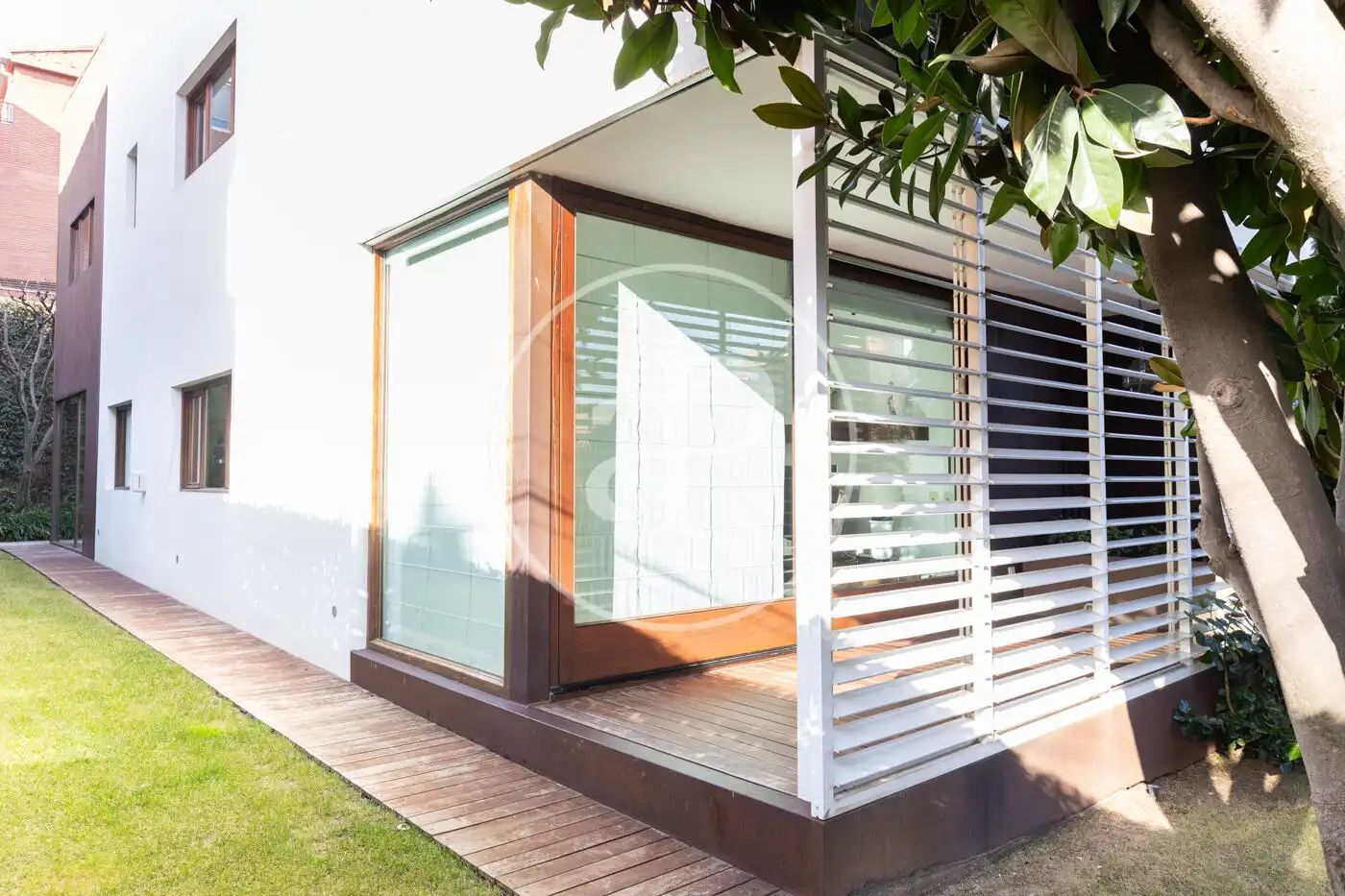 Exterior view of Houses for sale in Sant Cugat del Vallès  with Air Conditioner, Heating and Private garden
