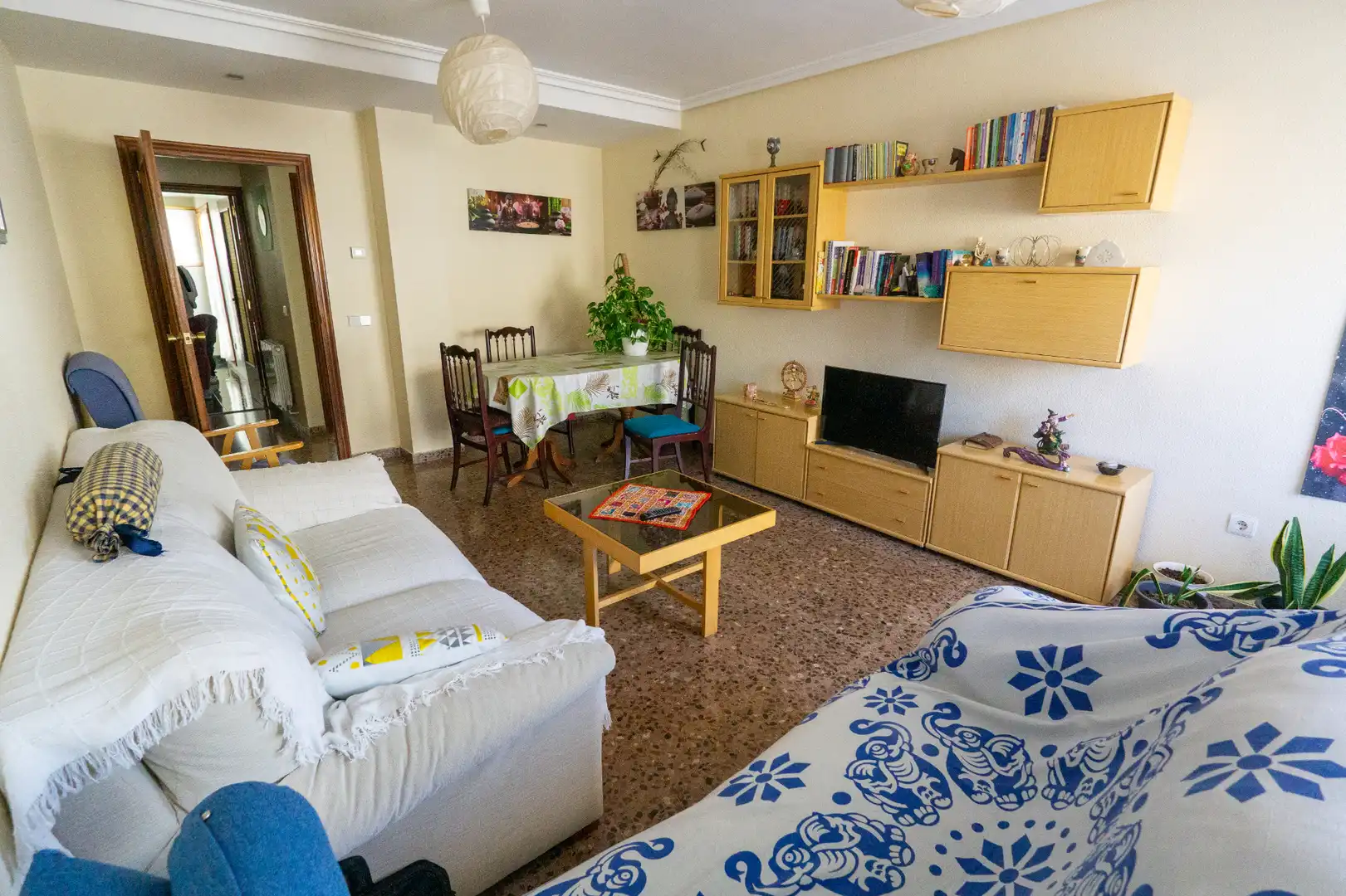 Sala de estar de Piso en venta en Ibi con Calefacción, Amueblado y Balcón