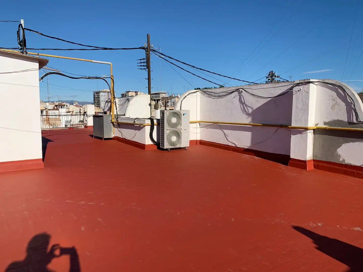 Terraza de Piso de alquiler en Valencia con Aire acondicionado y Calefacción